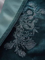Green EDIT Embroidered Velvet Blazer - Image 9 of 12