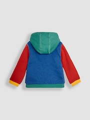 JoJo Maman Bébé Cobalt Construction Pockets Applique Cosy Hoodie - Image 2 of 3