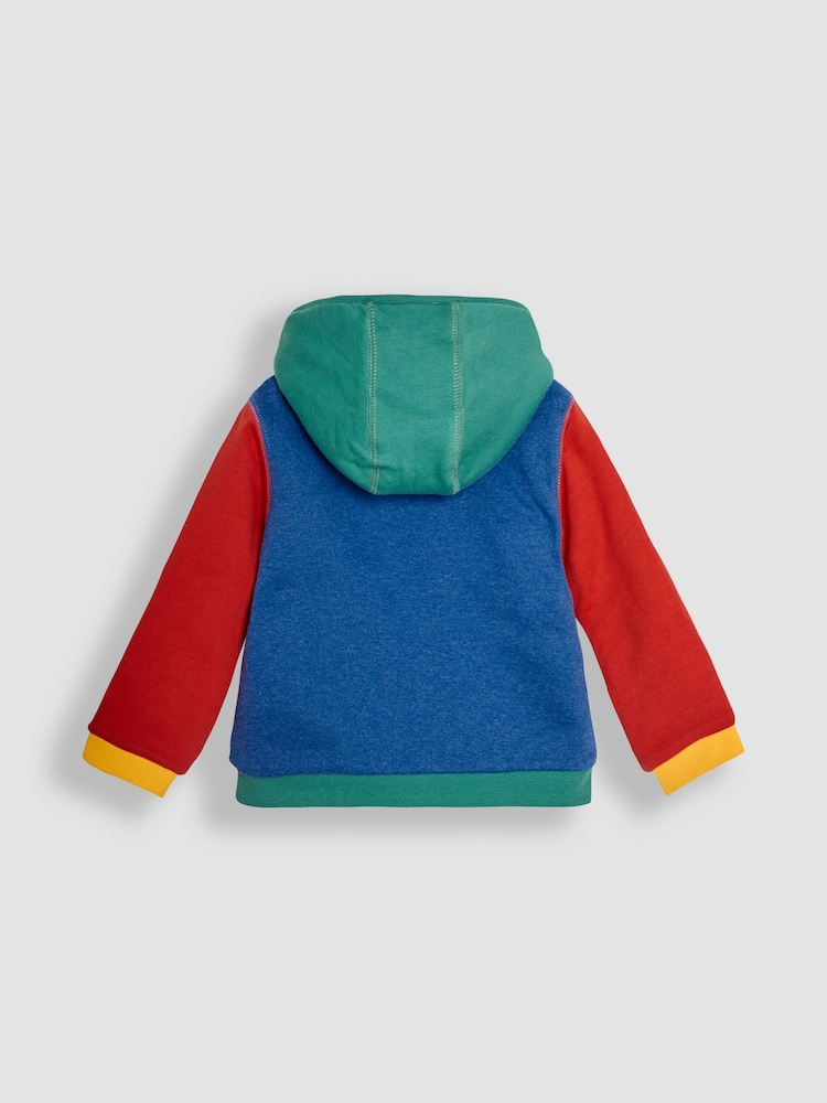 JoJo Maman Bébé Construction Pockets Applique Cosy Hoodie - Bild 2 von 3 JoJo Maman Bébé Construction Pockets Applique Cosy Hoodie - Bild 2 von 3