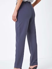 Roman Grey Long Straight Leg Stretch Trousers - Image 2 of 6