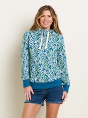 Brakeburn Green 100% Cotton Willow Cowl Neck Sweatshirt - Image 1 of 4