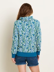 Brakeburn Green 100% Cotton Willow Cowl Neck Sweatshirt - Image 2 of 4