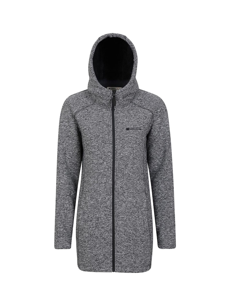 Mountain Warehouse Grey Nevis Longline Fleece Jacket - Image 1 of 4