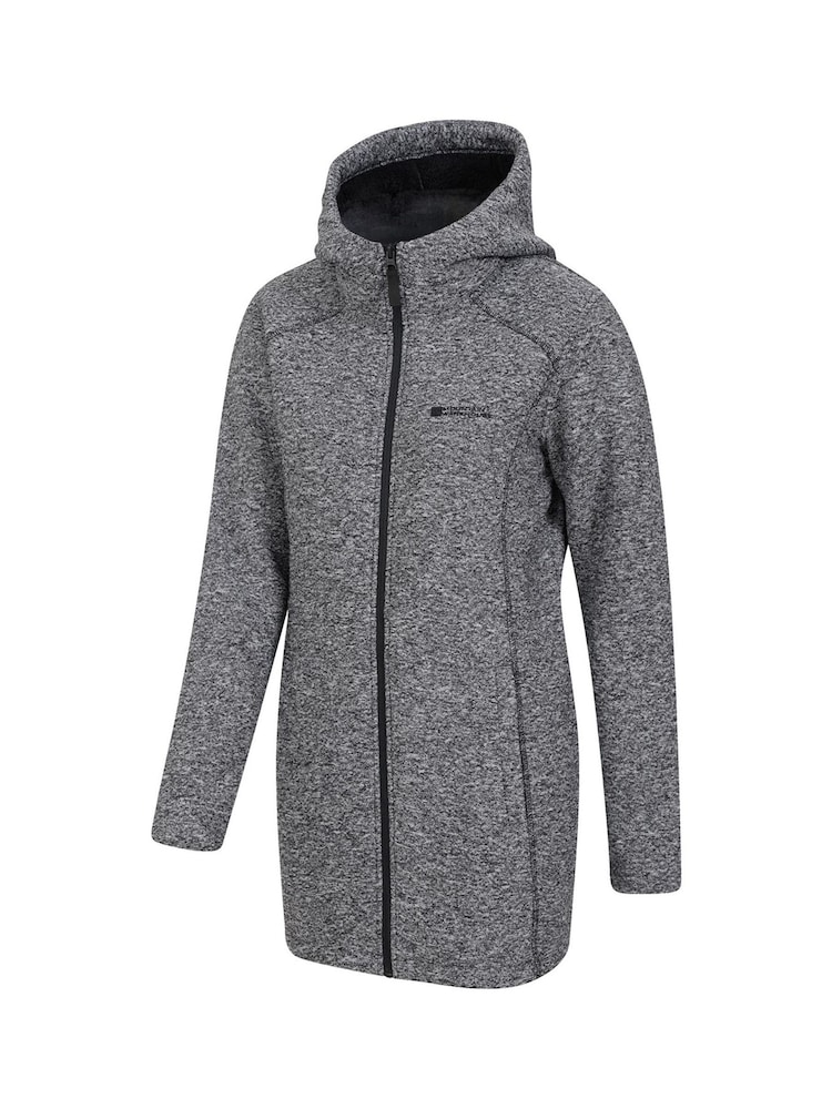 Mountain Warehouse Grey Nevis Longline Fleece Jacket - Image 4 of 4