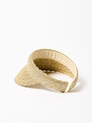 Oliver Bonas Gold Sparkle Visor Hat - Image 3 of 5