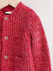 Red My First Christmas Knitted 100% Cotton Cardigan - Image 7 of 10