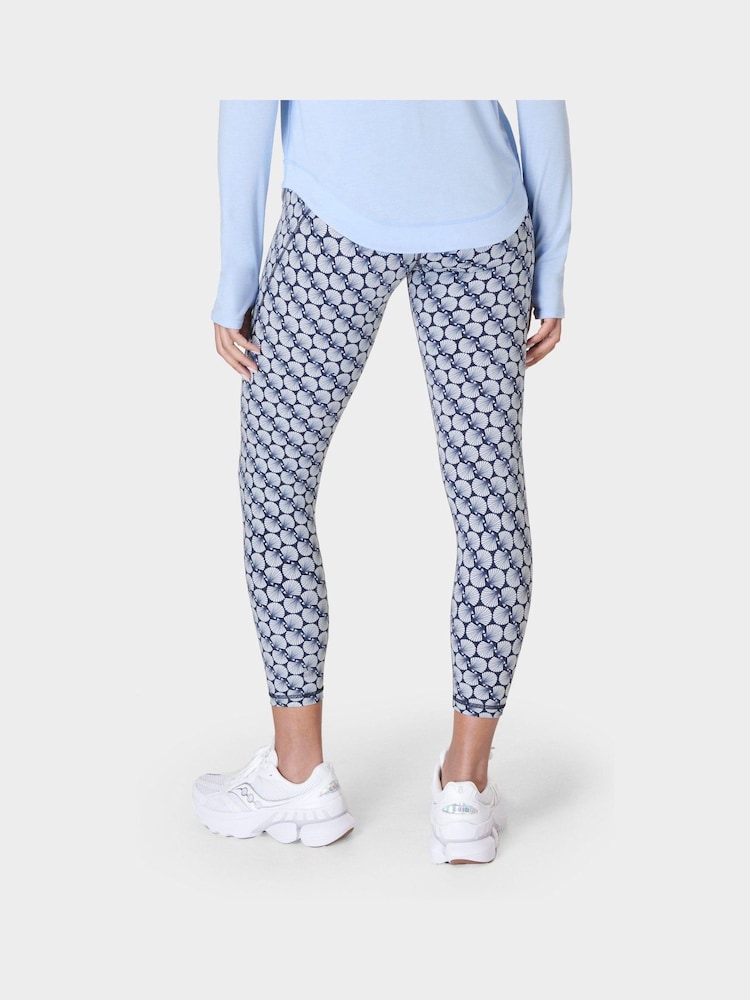 Sweaty Betty Blue Shell Print Full Length Power Workout Leggings - Image 2 of 9