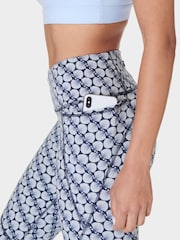 Sweaty Betty Blue Shell Print Full Length Power Workout Leggings - Image 5 of 9