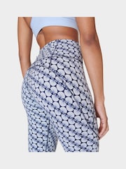 Sweaty Betty Blue Shell Print Full Length Power Workout Leggings - Image 6 of 9