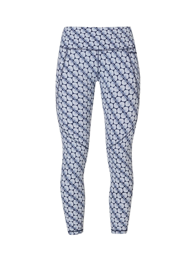 Sweaty Betty Blue Shell Print Full Length Power Workout Leggings - Image 9 of 9