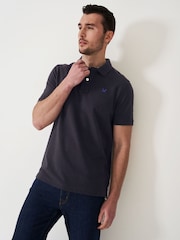 Crew Clothing Black 100% Cotton Pique Polo Shirt - Image 1 of 5