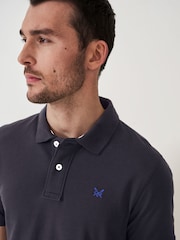 Crew Clothing Black 100% Cotton Pique Polo Shirt - Image 4 of 5
