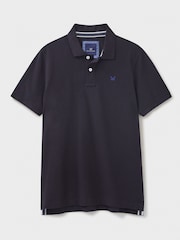 Crew Clothing Black 100% Cotton Pique Polo Shirt - Image 5 of 5