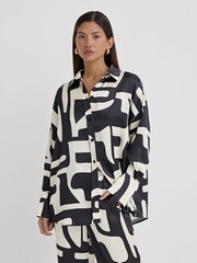 4th & Reckless Black Iris Abstract Shirt - Image 3 of 5