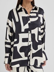 4th & Reckless Black Iris Abstract Shirt - Image 4 of 5