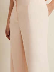 Phase Eight Peach Pink Bianca Wide Leg Trousers - Image 4 of 7