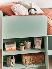 Sage Green Kids Alix Storage Cabin Bed Frame - Image 2 of 7