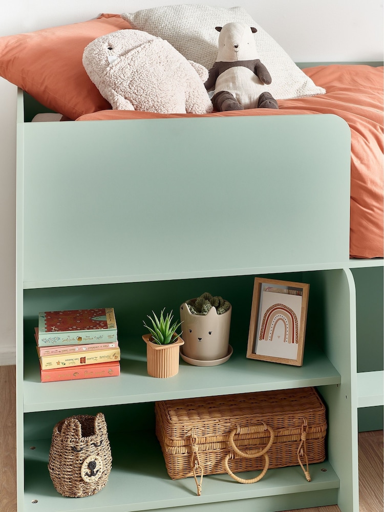 Sage Green Kids Alix Storage Cabin Bed Frame - Image 2 of 7
