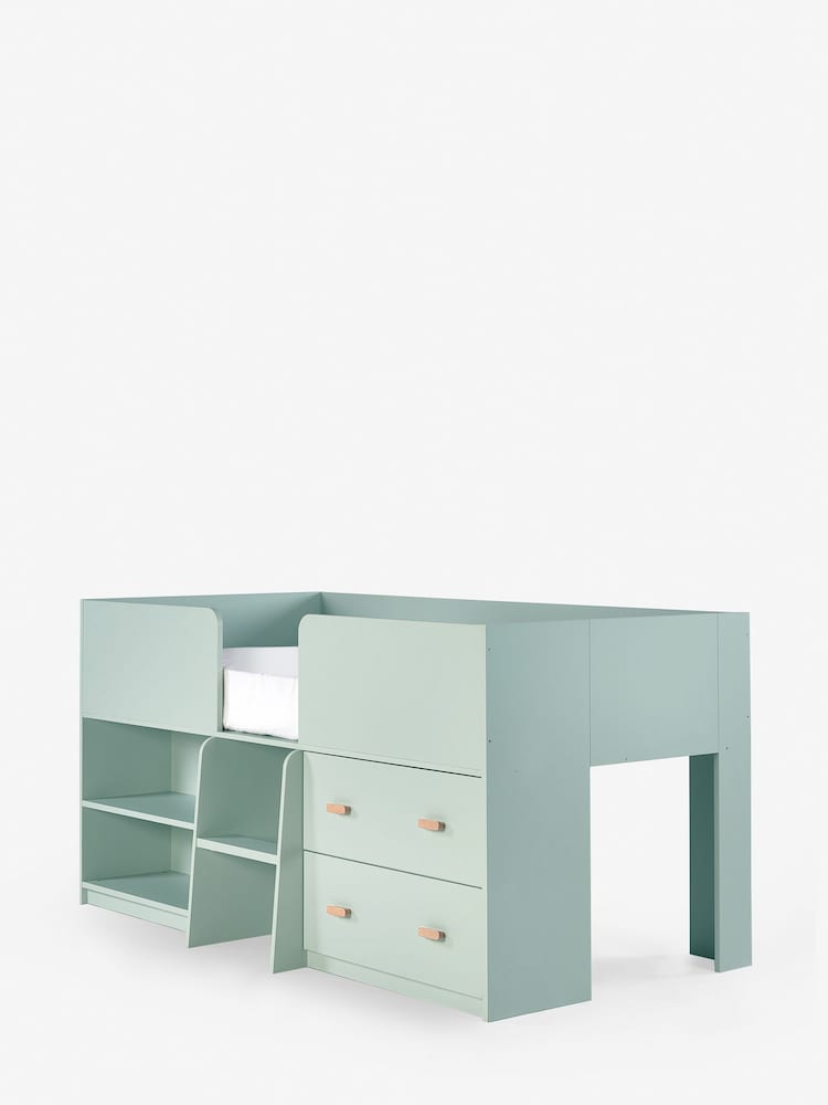 Sage Green Kids Alix Storage Cabin Bed Frame - Image 7 of 7