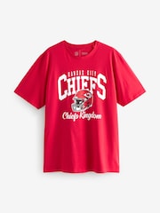 Kansas City Chiefs Relaxed Fit American License NFL 100% Cotton Graphic T-Shirt - Image 5 of 6