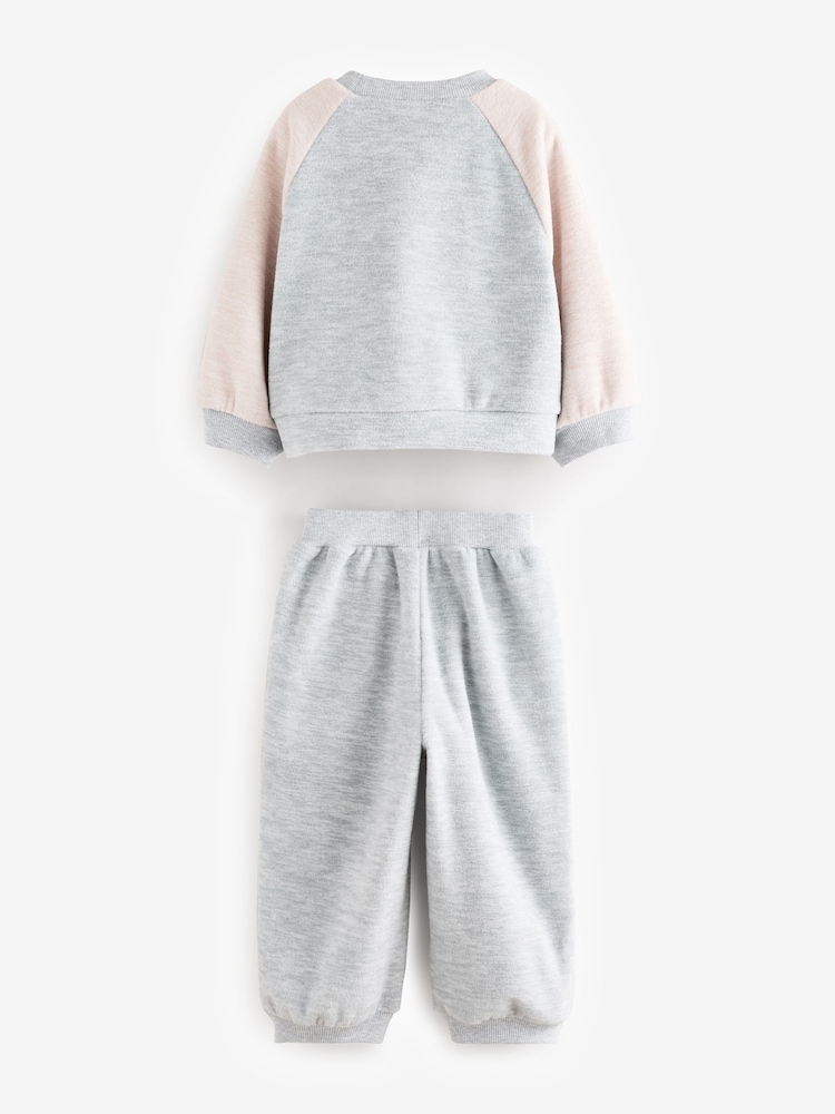 Grey Fleece Sweatshirt And Joggers Set (3mths-7yrs) - Image 7 of 9