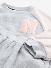Grey Fleece Sweatshirt And Joggers Set (3mths-7yrs) - Image 8 of 9