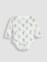 JoJo Maman Bébé Green Personalised Koala Dungarees Set 2 Piece - Image 3 of 8