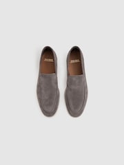 Grau - Reiss Kason Slipper aus Veloursleder​​​​​​​ - Bild 3 von 5