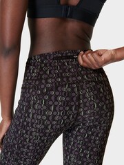 Sweaty Betty Black Circle Block Print Zero Gravity Leggings - Image 3 of 7