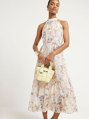 River Island платье миди с халтером - Image 1 of 6
