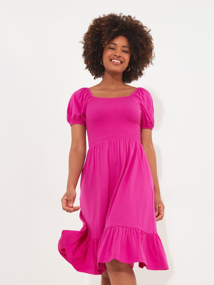 Joe Browns Pink Simple Colourblock Midi Dress - Image 2 of 5 Joe Browns Pink Simple Colourblock Midi Dress - Image 2 of 5