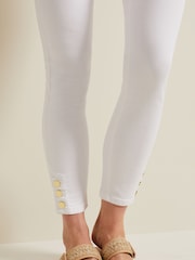 Phase Eight White Button Detail Joelle Skinny Jeans - Image 5 of 7