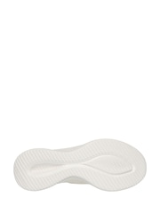 Skechers Cream Ultra Flex 3.0 Brilliant Wide Fit Slip In Trainers - Image 3 of 3