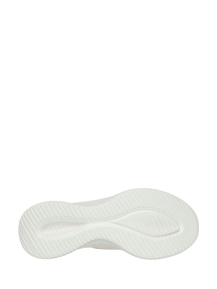 Skechers Cream Wide Fit Slipins Ultra Flex 3.0 Brilliant Path Trainers - Image 5 of 5