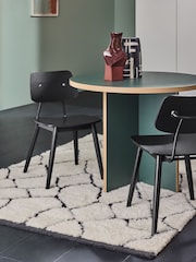 MADE.COM Set of 2 Black Airi Dining Chairs - Image 1 of 5