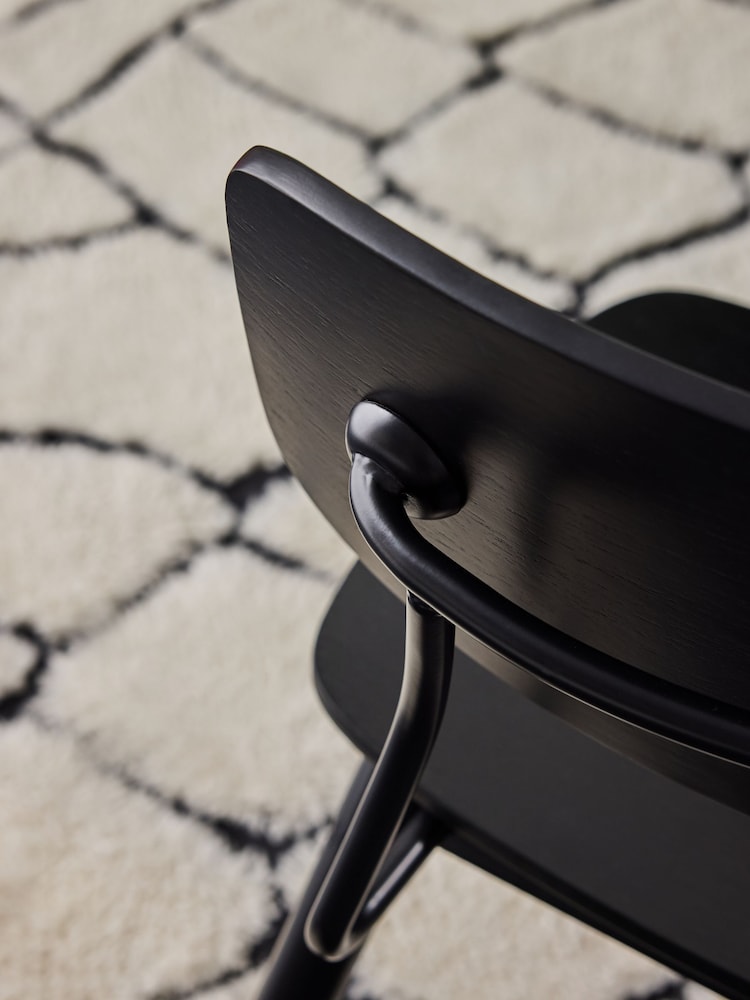 MADE.COM Set of 2 Black Airi Dining Chairs - Image 2 of 5