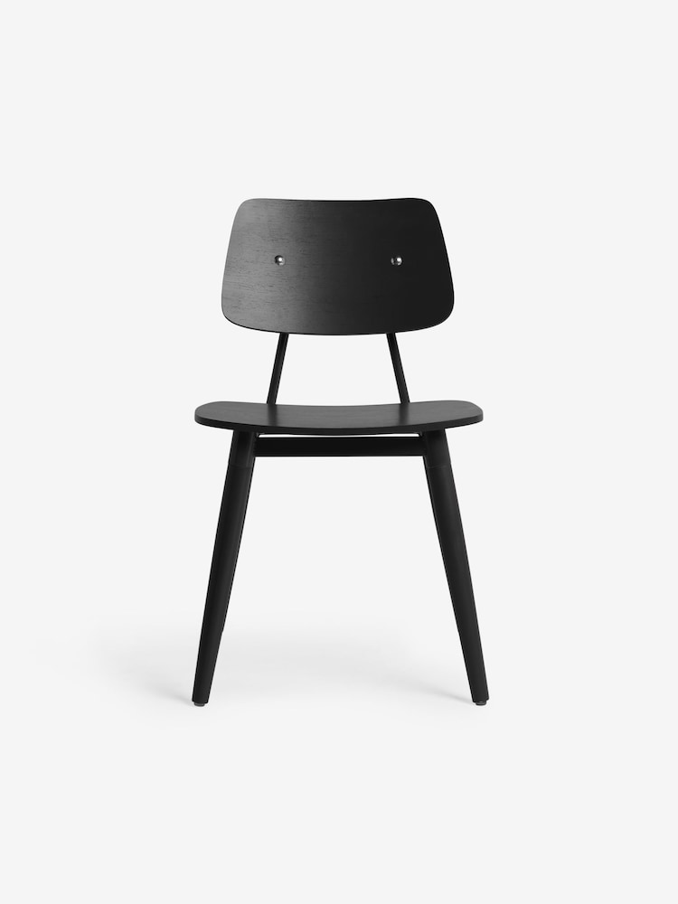 MADE.COM Set of 2 Black Airi Dining Chairs - Image 5 of 5