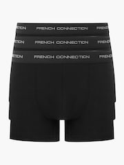 French Connection Black Boxers 3 Pack - Image 1 of 1