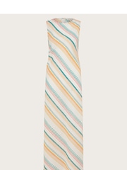 Monsoon Multi Aubree Stripe Dress in Linen Blend - Image 6 of 6