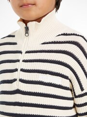 Tommy Hilfiger Half Zip Breton Stripe Sweater - Image 3 of 6