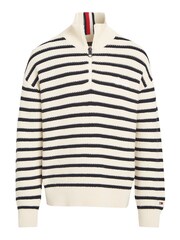Tommy Hilfiger Half Zip Breton Stripe Sweater - Image 4 of 6