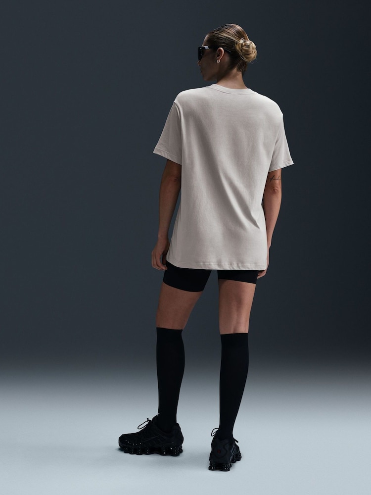 Nike Grey Short Sleeve 100% Cotton Boyfriend T-Shirt - Image 2 of 6
