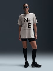 Nike Grey Short Sleeve 100% Cotton Boyfriend T-Shirt - Image 3 of 6