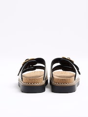 River Island Ecru Double Buckle Sandals - Image 3 of 4