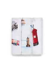 Panda London 3 Pack White Muslins 3 Pack - Image 2 of 4