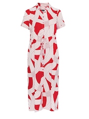 Evans Linear Print Shirt Dress - Image 5 of 5