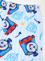 Brand Threads Blue Boys 100% Cotton Thomas The Tank Engine Short Pyjama Set - Image 5 of 5