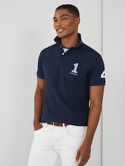 Hackett Men Blue London Short Sleeve 100% Cotton Polo Shirt - Image 1 of 8