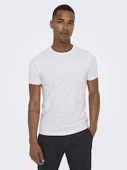 Weiß - Only & Sons Slim Fit T-Shirts 2 Pack - Bild 2 von 6
