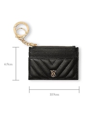 Victoria's Secret Black Card Case Keyring - Image 3 of 3